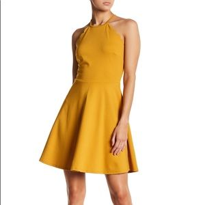 Free Press Medium Scallop Trim Skater Dress